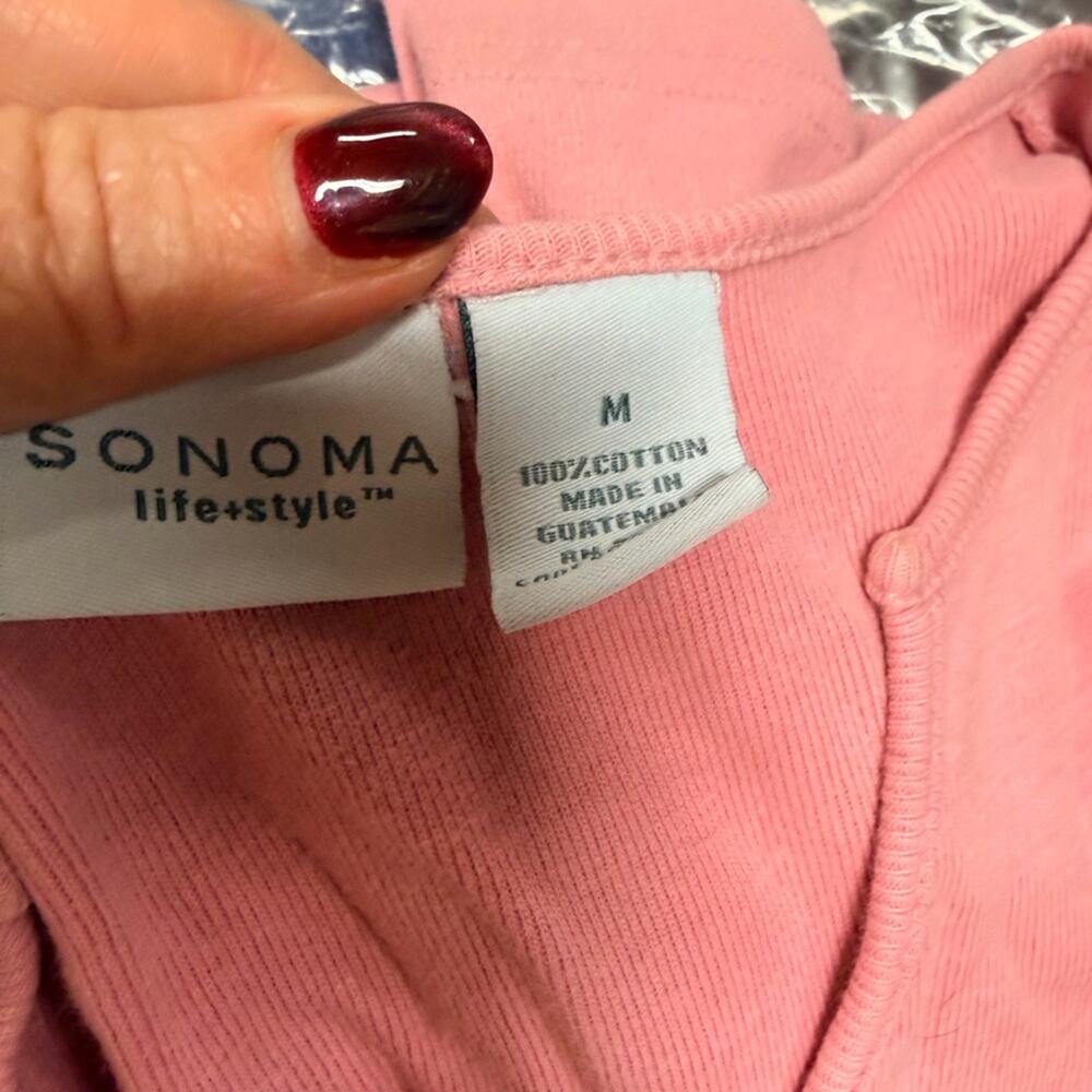 Sonoma Women's Pink Long Sleeve Top - Picture 4 of 4